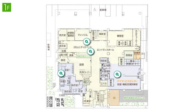 施設の間取り図