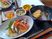 豪華な和食膳の食堂  