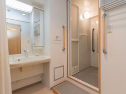 清潔で整備された洗面所