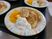 デザート皿に盛られた料理