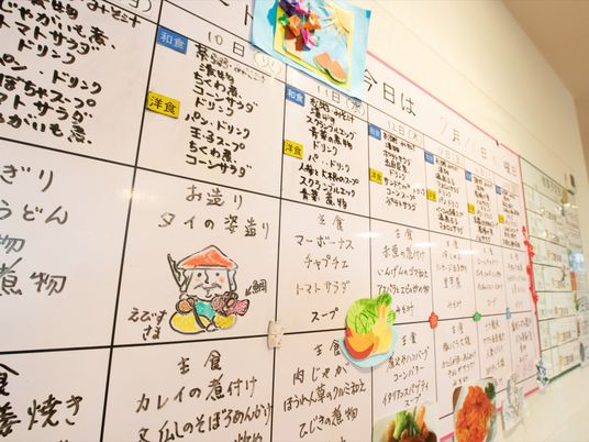 手書きの活動予定表