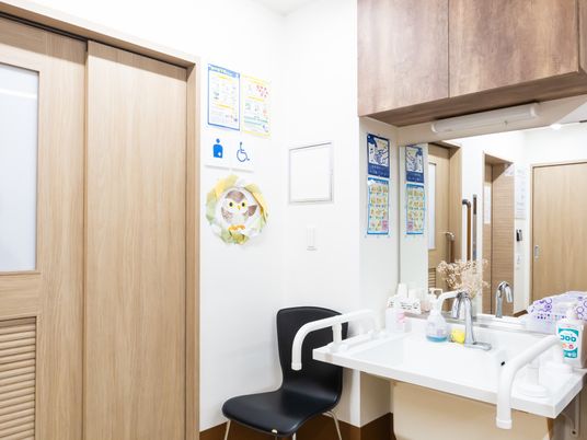 明るい洗面スペース