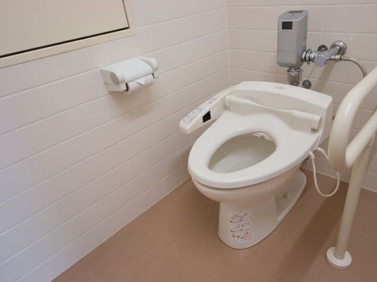 清潔なトイレの一角
