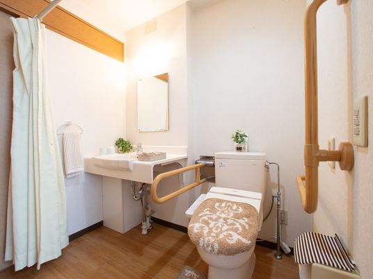 バリアフリー対応の洗面所