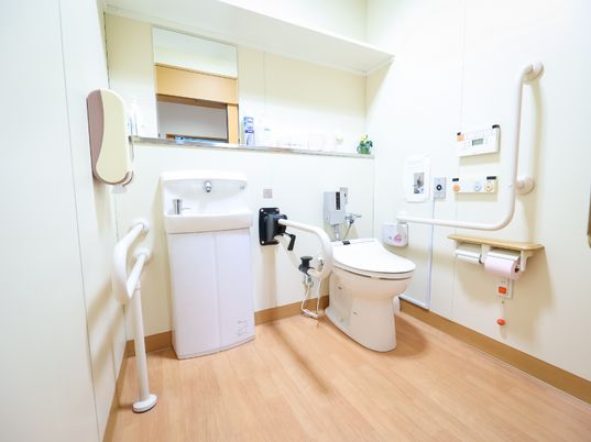 清潔なトイレの設備