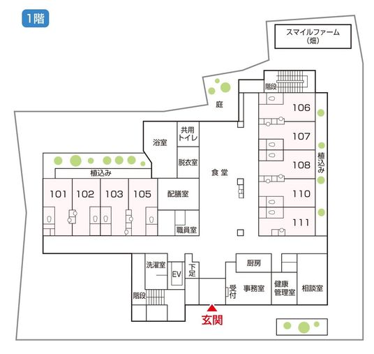 施設の平面図