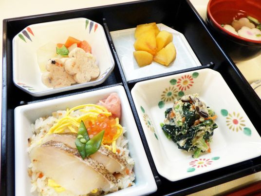 バランスの取れた料理の皿