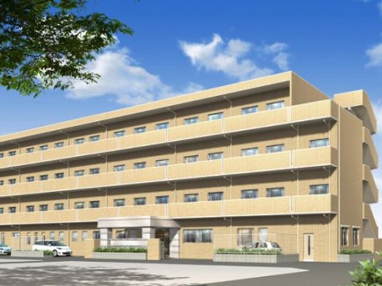 多階層の明るい建物外観