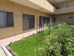 整備された美しい中庭