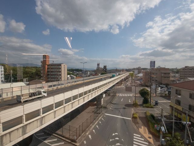 眺望良い居室の窓