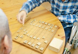 将棋を楽しむラウンジ