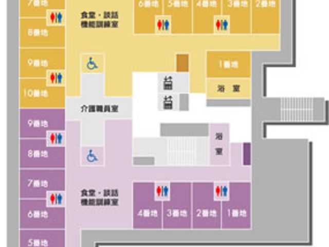 フロア案内図 内観 全体の間取りが一目でわかるフロアの案内図です。効率的な動線が考えられています。