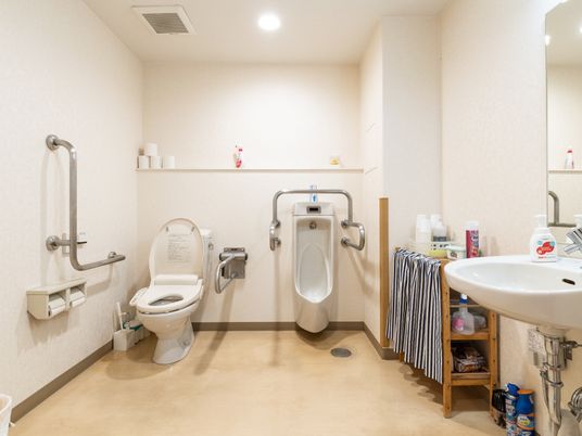 バリアフリーのトイレ設備