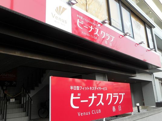 施設外観の看板  