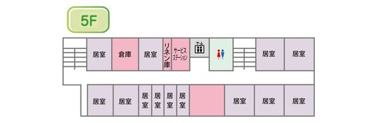 居室配置図の廊下