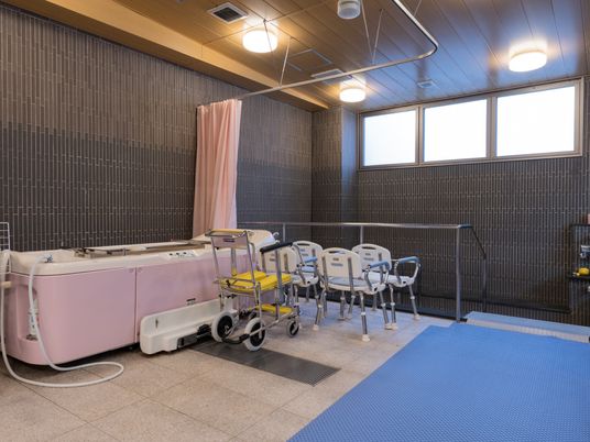 清潔な浴室設備