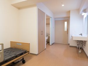 清潔な個室の一角