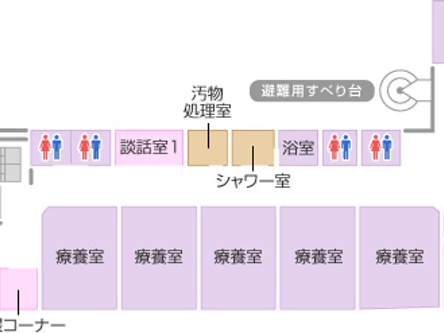 広々とした施設内観 内観 明るく広々とした空間で働きやすく、快適に過ごせる環境が整っています。