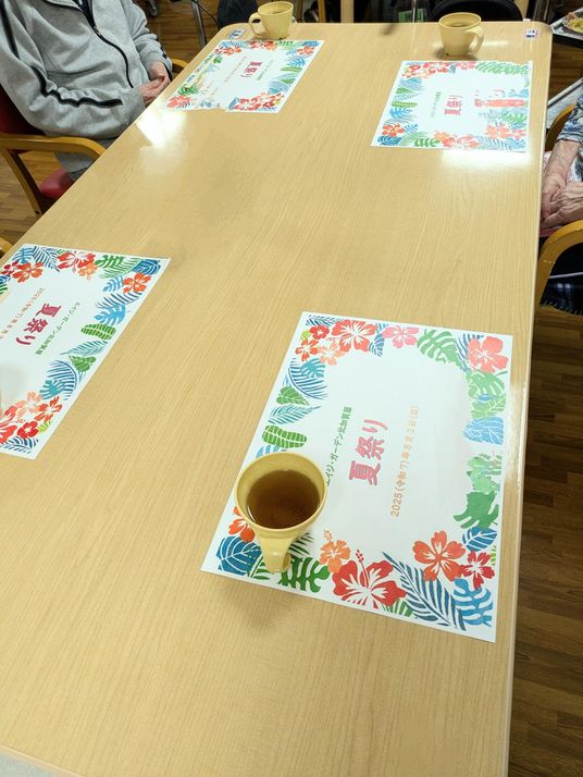テーブルの様子