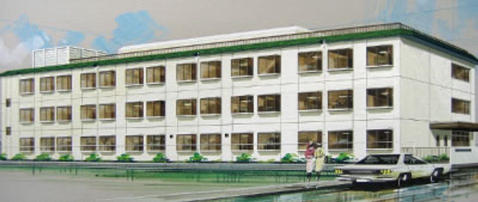 大きな建物の外観