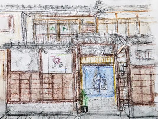 和風の玄関外観  