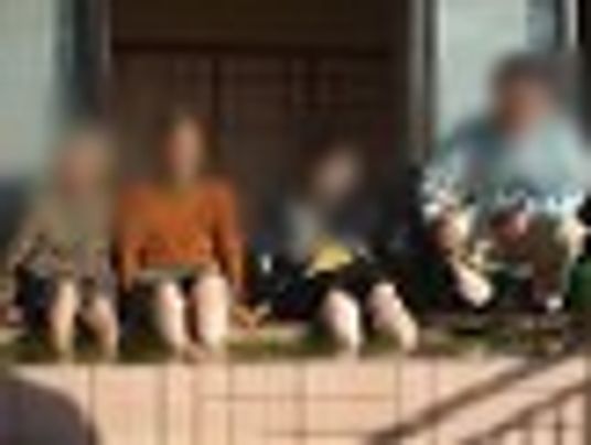 自然に囲まれた庭