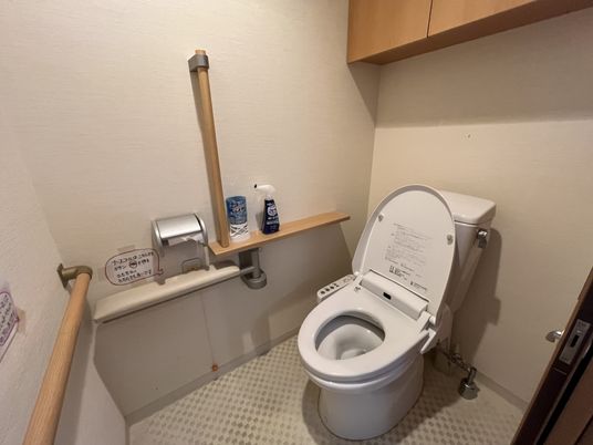 便利な設備のトイレ