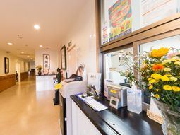 快適な受付と廊下