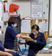 教室内で会議中