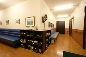 靴収納がある廊下