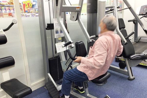 トレーニング機器の室内