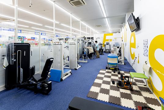充実した設備のトレーニングエリア