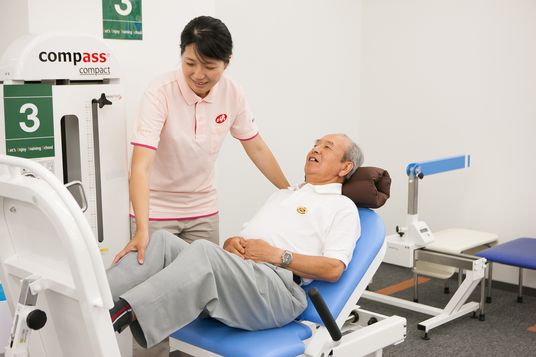 訓練中の機能訓練室  