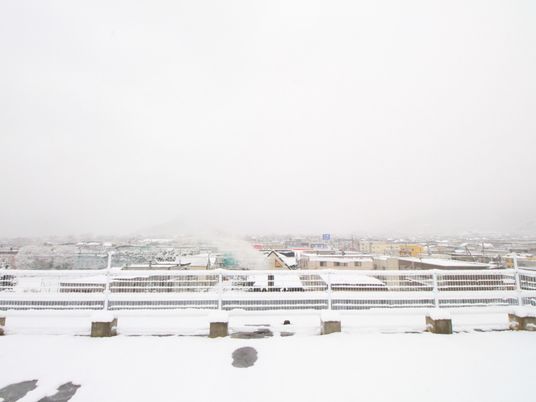 雪景色の外観