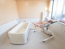 清潔な浴室設備