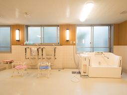 清潔な浴室設備