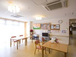 明るい共有スペース