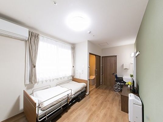 車椅子付きの居室