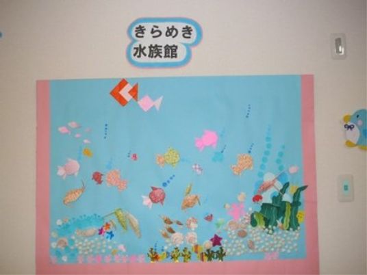 手作りの壁面飾り