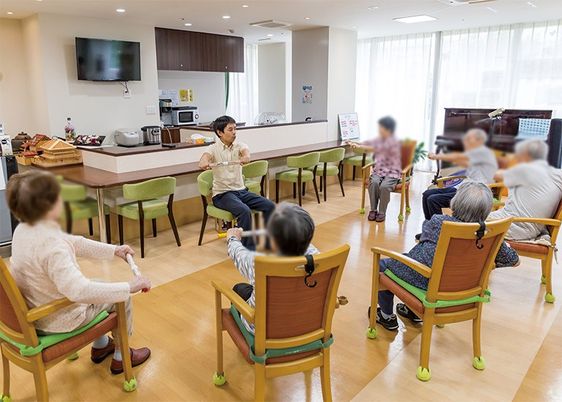 健康体操の様子