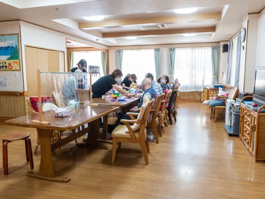 活動の様子が見える居室