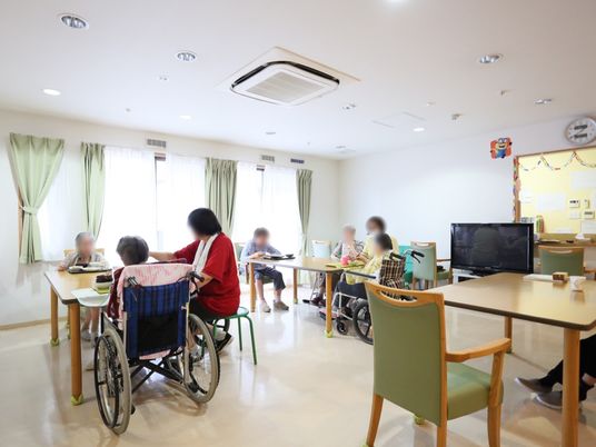 利用者が食事をするダイニング