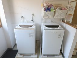 清潔な洗濯設備