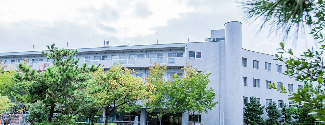 緑豊かな外観