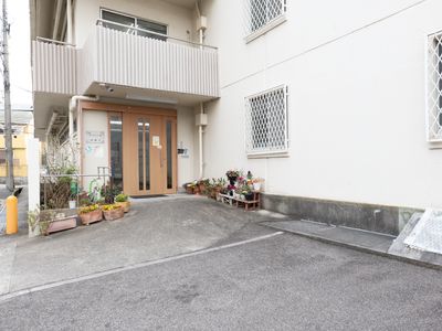 温かみのあるエントランス