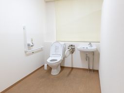清潔なトイレの一角