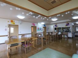 色彩豊かな共有スペース