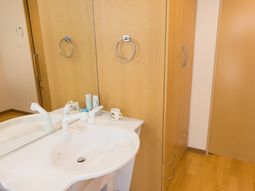 清潔な洗面台と収納