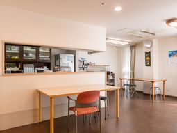 明るい共有スペース