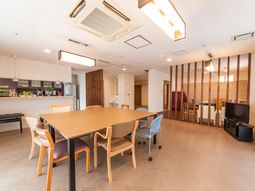 明るい共有スペース